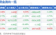 股票行情快报：飞龙股份（002536）1月7日主力资金净买入1.62亿元
